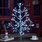 2 ft. 144 l Artificial Christmas Tree Cluster Light Warm White for Home Garden Decoration Silver