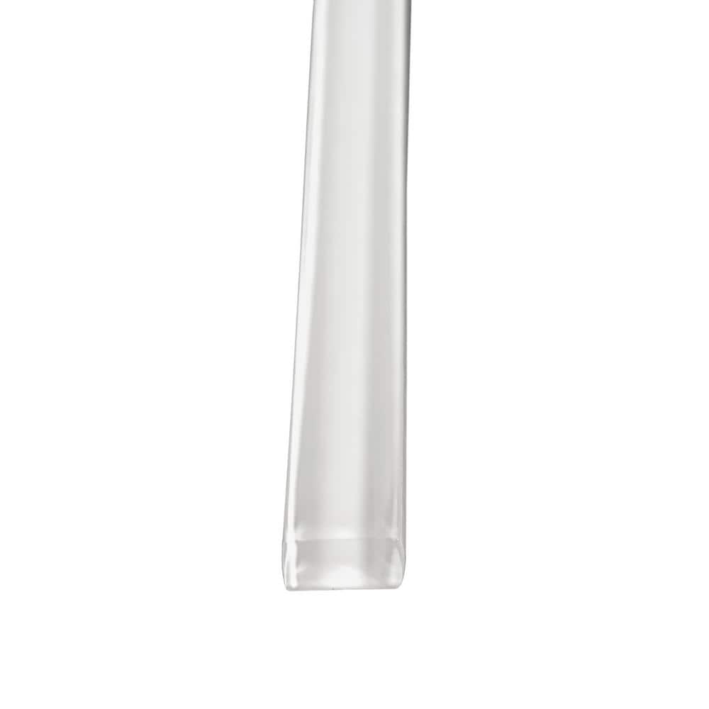 White Glossy Glass Pencil Liner Tile Trim 12-inch