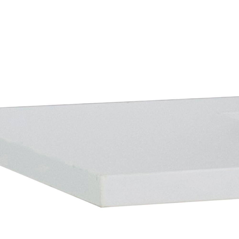 25 in. White Quartz Vanity Top with Ceramic Sink