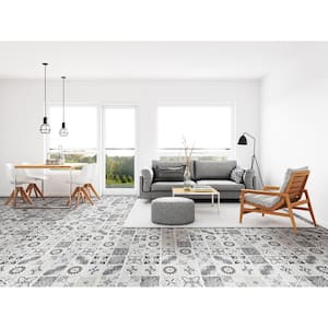 Take Home Tile Sample - 6 in. x 6 in. Bailey Rain Rigid Core Click Lock Luxury Vinyl Tile Flooring