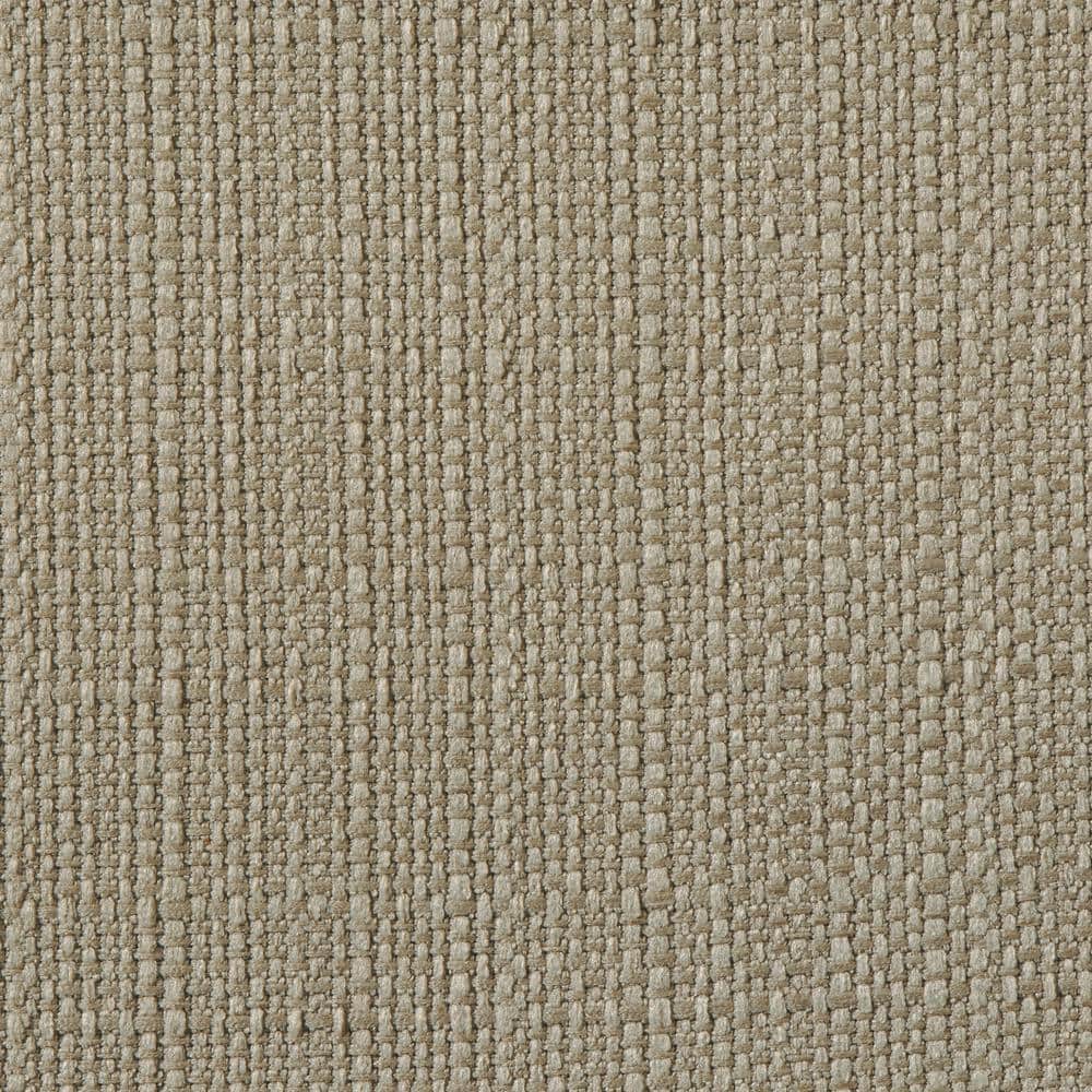 Scandinavian Barrel Beige Wood Accent Chair with Button-Tufted Back
