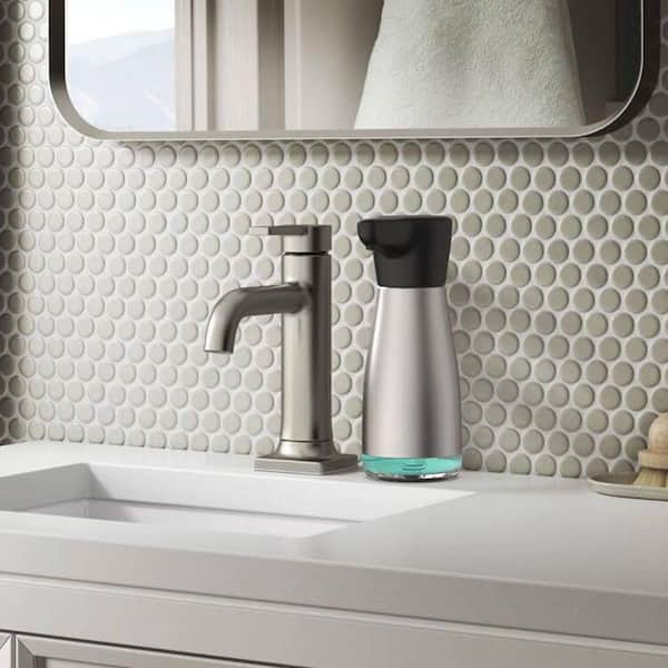 Spot Resist Stainless Finish Soap Dispenser Lotion Dispenser Magnetic Charging IPX7 Waterproof 14fl.oz Child Lock