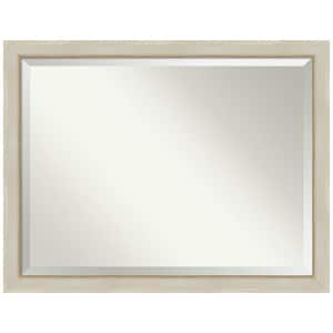 Parthenon 34.25 in. x 44.25 in. Shabby Chic Rectangle Framed Cream Bathroom Vanity Wall Mirror