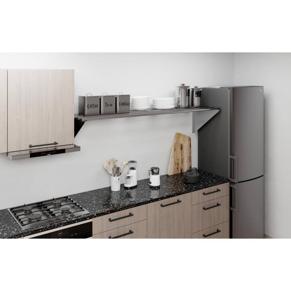 AmGood 72" Stainless Steel Floating Wall Shelf with Brackets