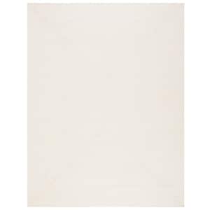 Braided Ivory Beige 10 ft. x 14 ft. Solid Color Gradient Area Rug