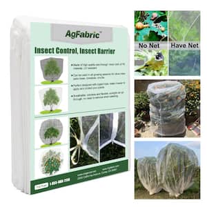 72 in. H x 72 in. W in Bird Netting Insect Barrier Garden Plant Cover -Shape Bag with Rope, White