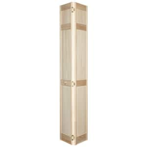 28 in. x 80 in. 6-Panel Stain Ready Solid Wood Interior Closet Bi-Fold Door