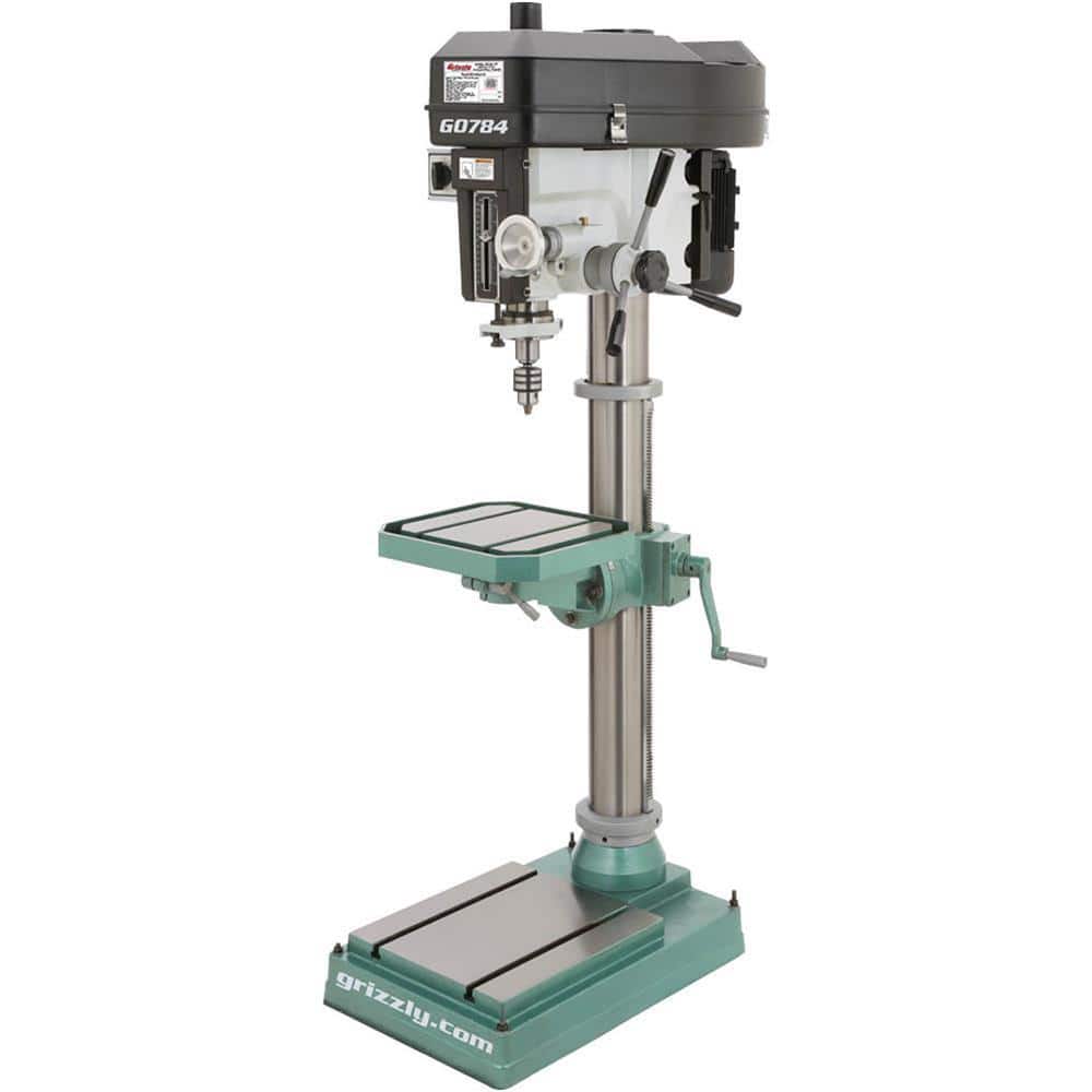 15 in. 12 speed Heavy-Duty Floor Drill Press with 1/2 in. Chuck Capacity price history on PriceWatchPro
