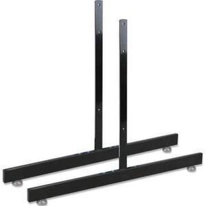 19 in. H x 24 in. W T-Shape Grid Wall Panel Legs Display with Levelers- Box of 3 Pairs (6 Legs)