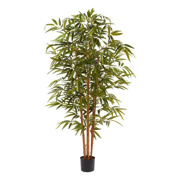 72 in. Artificial Bamboo Plant with Pot