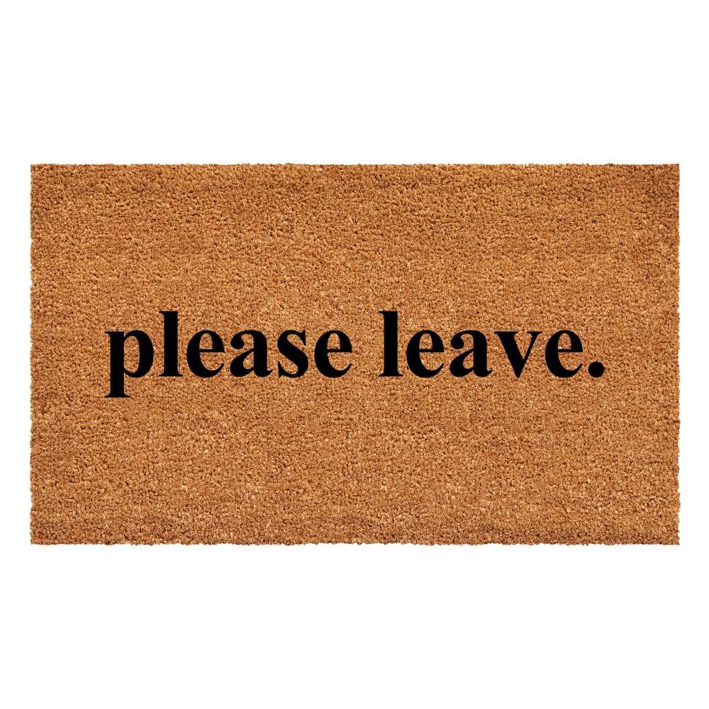Calloway Mills Please Leave Doormat, 17 x 29 108371729 - The Home Depot
