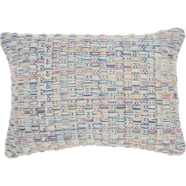 Mina Victory Multicolor 20 in. x 14 in. Indoor/Outdoor Rectangle Throw Pillow