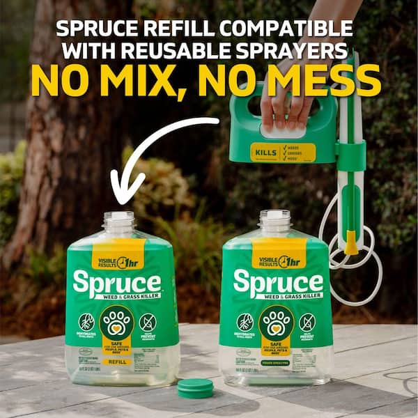 Spruce 64 oz. Snap and Spray Weed and Grass Killer Powered Trigger
