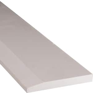 White Hollywood 5 in. x 30 in. Polished Marble Floor and Wall Tile (1 sq. ft./Each)