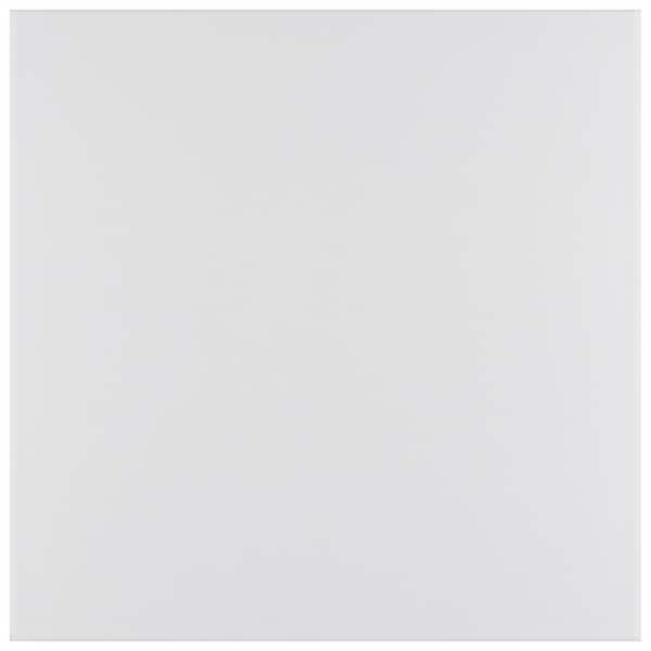 Textile Basic White 9-3/4 in. x in. Porcelain Floor and Wall Take Home Tile Sample