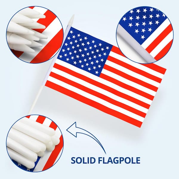 USA American Waving Hand Flag 6 Pack FREE UK DELIVERY!