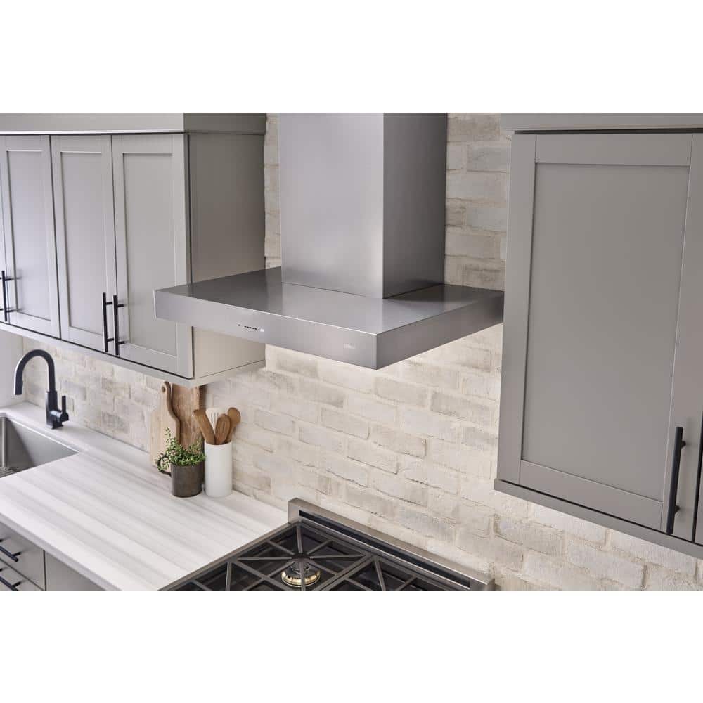 Roma 36" Stainless Steel Convertible Wall Mounted Range Hood with LED Light