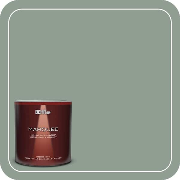 BEHR MARQUEE 1 qt. #ICC-104 Balsam Fir Matte Interior Paint & Primer