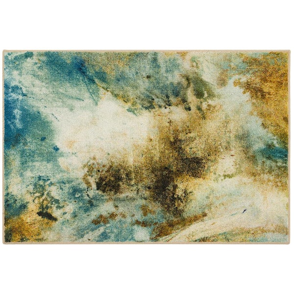 Mohawk Home Shoreline Water 2 ft. x 3 ft. Abstract Area Rug