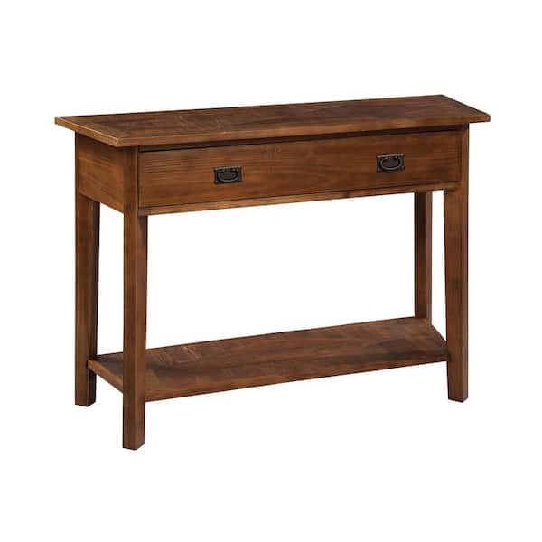 Alaterre Furniture Revive Natural Oak Storage Console Table