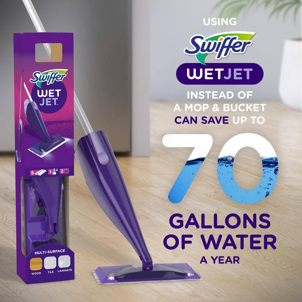 Swiffer WetJet Purple Spray Mop Kit with Pads and Solution