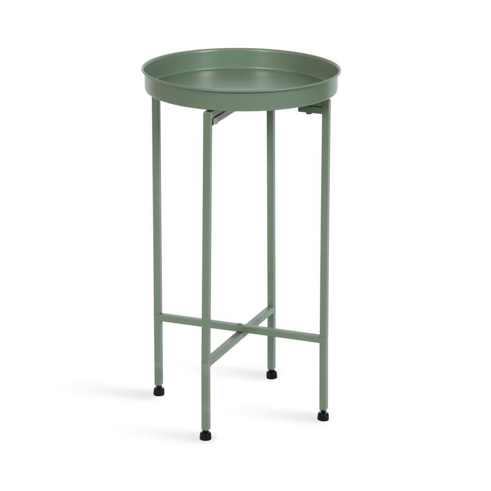 Celia Green Metal Foldable Tray Accent Table