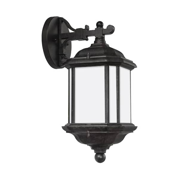 Kent 1-Light Oxford Bronze Outdoor 15 in. Wall Lantern Sconce