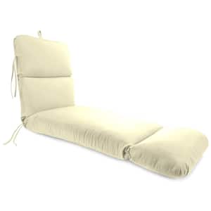 74 in. L x 22 in. W x 5 in. T Outdoor Chaise Lounge Cushion in Sunbrella Canvas Canvas