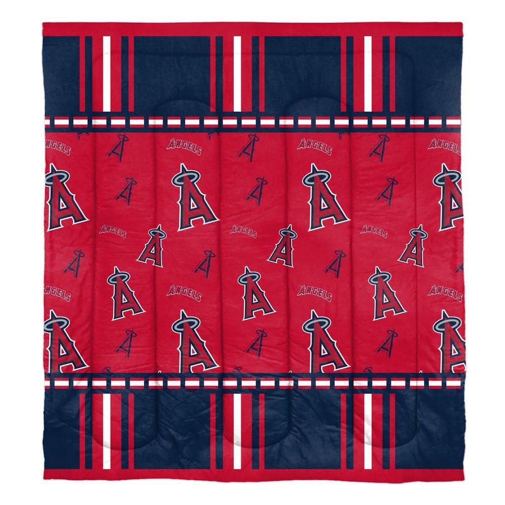 MLB Los Angeles Angels Bed in Bag Set  Full Size  Team Colors  100% Polyester  5 Piece Set