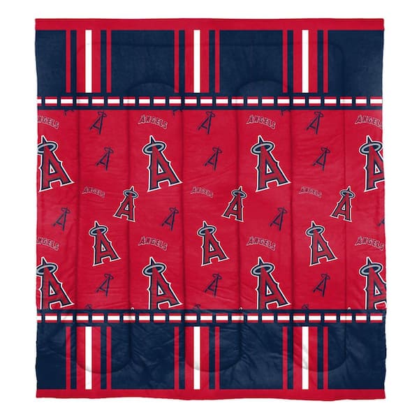 THE NORTHWEST GROUP Rotary 5-Piece Multi-Colored Los Angeles Angels Full Size Polyester Bed in a Bag Set