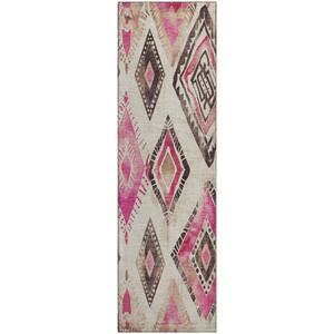 Mayfield Premium Machine Washable Abstract AMF1861 Linen 2 ft. 3 in. x 7 ft. 6 in. Runner Rug