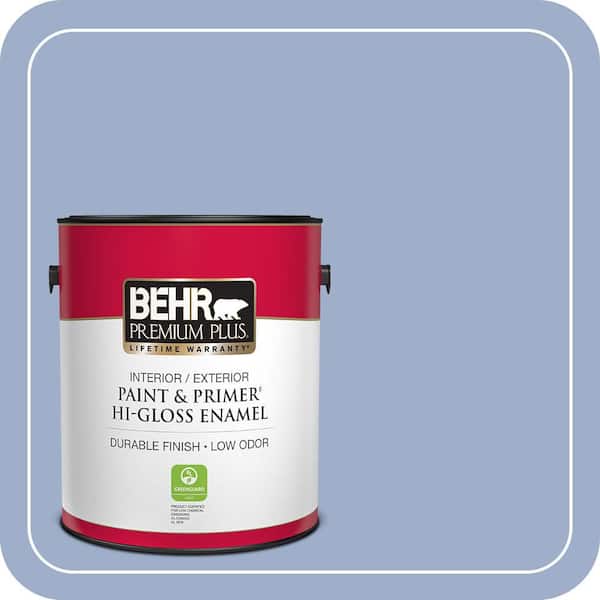BEHR PREMIUM PLUS 1 gal. #MQ5-17 Poetry Reading Hi-Gloss Enamel Interior/Exterior Paint & Primer