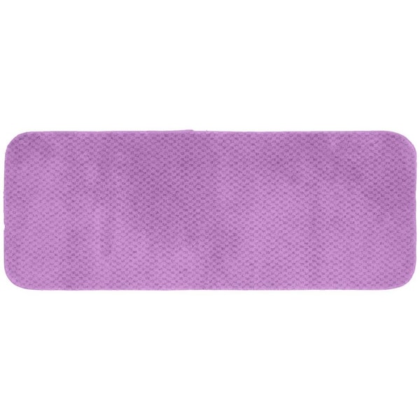 Garland Rug Cabernet Purple 22 in. x 60 in. Washable Bathroom Accent Rug
