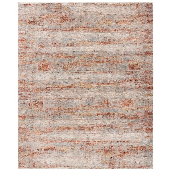 Valencia 8 ft. x 10 ft. Beige/Rust Distressed Marble Area Rug