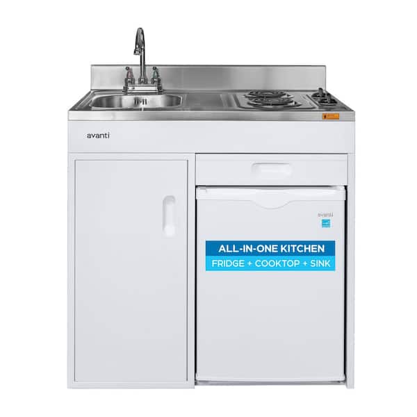Avanti 36 in. Compact Miniature Kitchen, in White CK3616 - The
