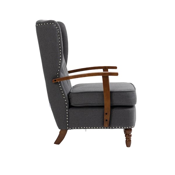 Nautica accent chair with 2024 wood legs