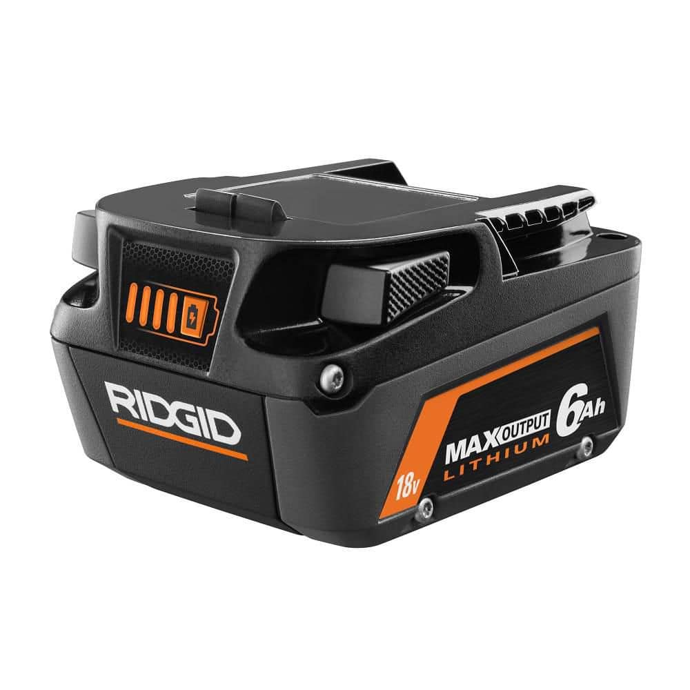 RIDGID 18V 6.0 Ah MAX Output Lithium-Ion Battery AC840060 - The Home Depot