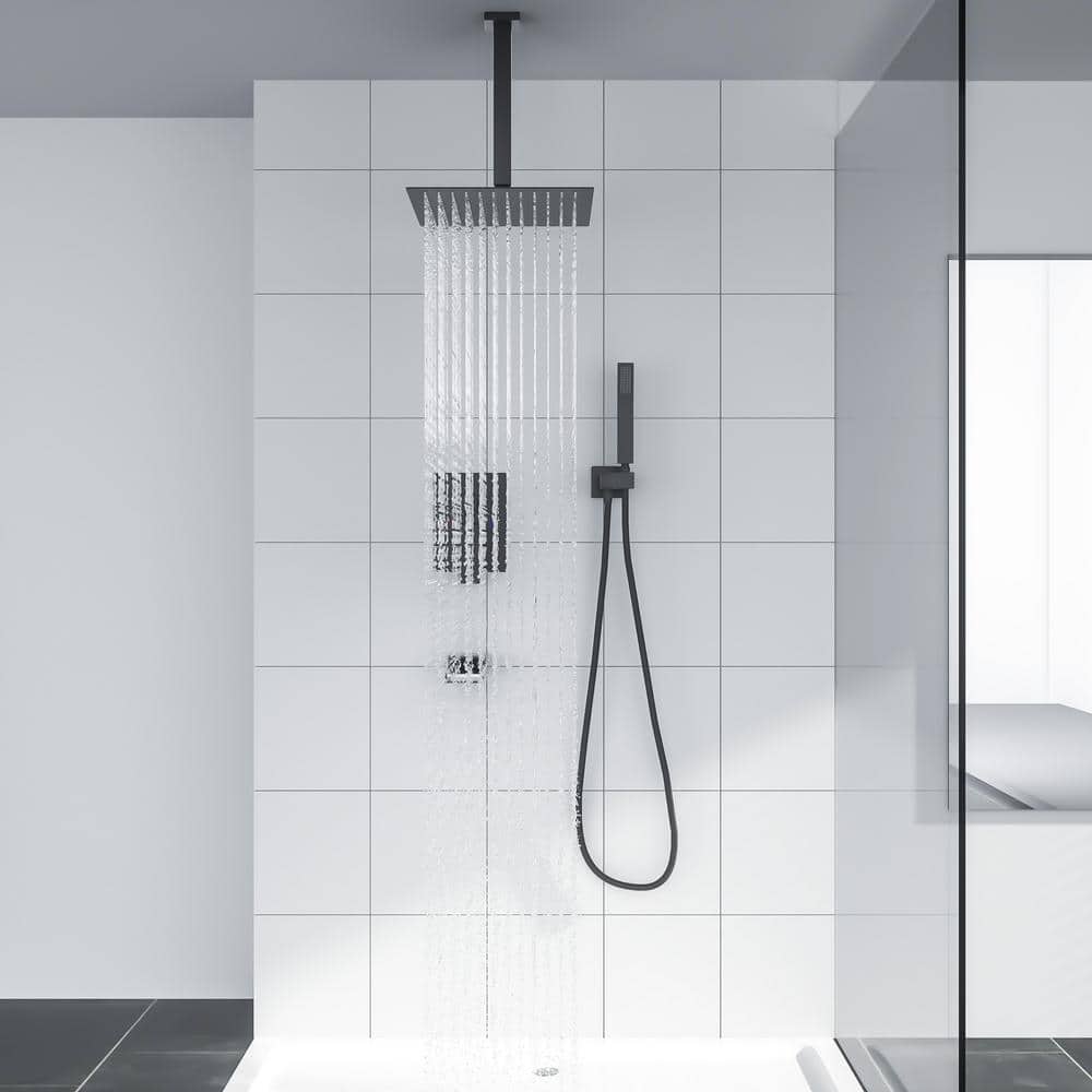 Oil Rubbed Bronze Ceiling Mounted Rain Shower System