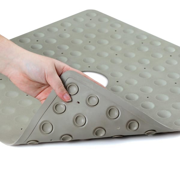 SlipX Solutions 21 inch x 21 inch Square Rubber Safety Shower Mat