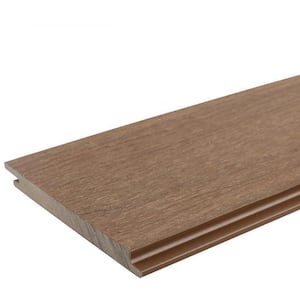 All Weather 5.5 in. W x 96 in. L Peruvian Teak Composite Siding