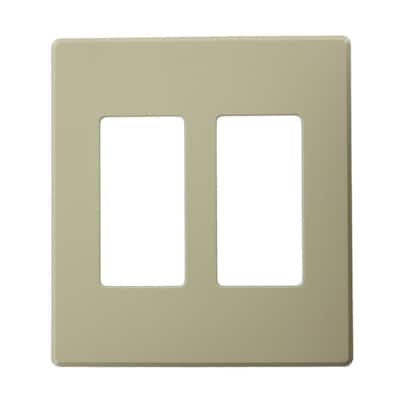 Ivory 2-Gang Despard Wall Plate (1-Pack)