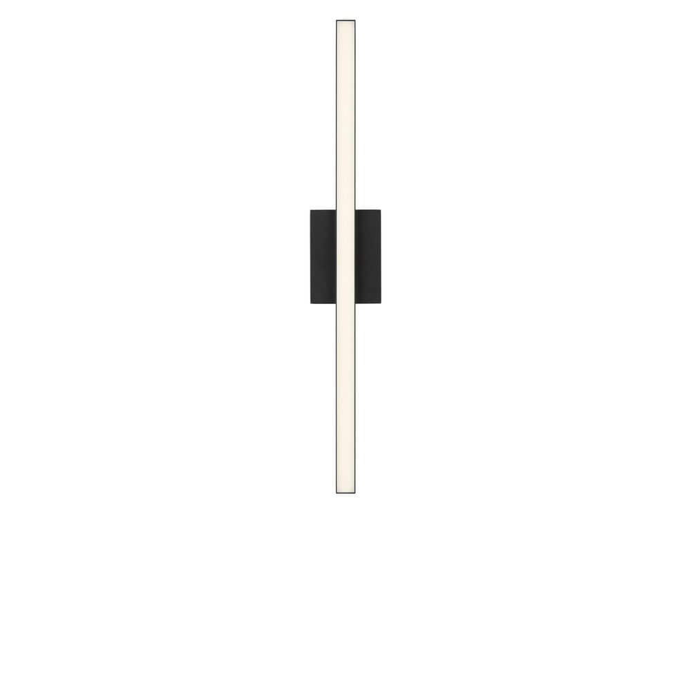 Marque 30 in. W x 4.5 in. H Midnight Black Modern LED Dimmable Bathroom Vanity Light with White Acrylic Shade price history on PriceWatchPro
