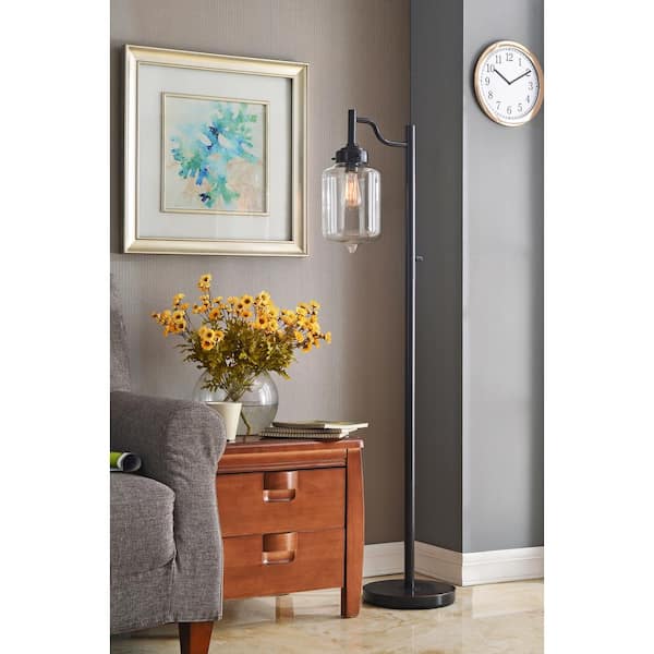 Casey 57 in. Bronze Arc Floor Lamp