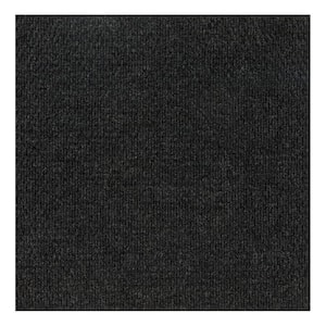 Hobnail - Charcoal Indoor/Outdoor 18 x 18 in. Peel and Stick Modular Carpet Tile Square (22.5 sq. ft.)