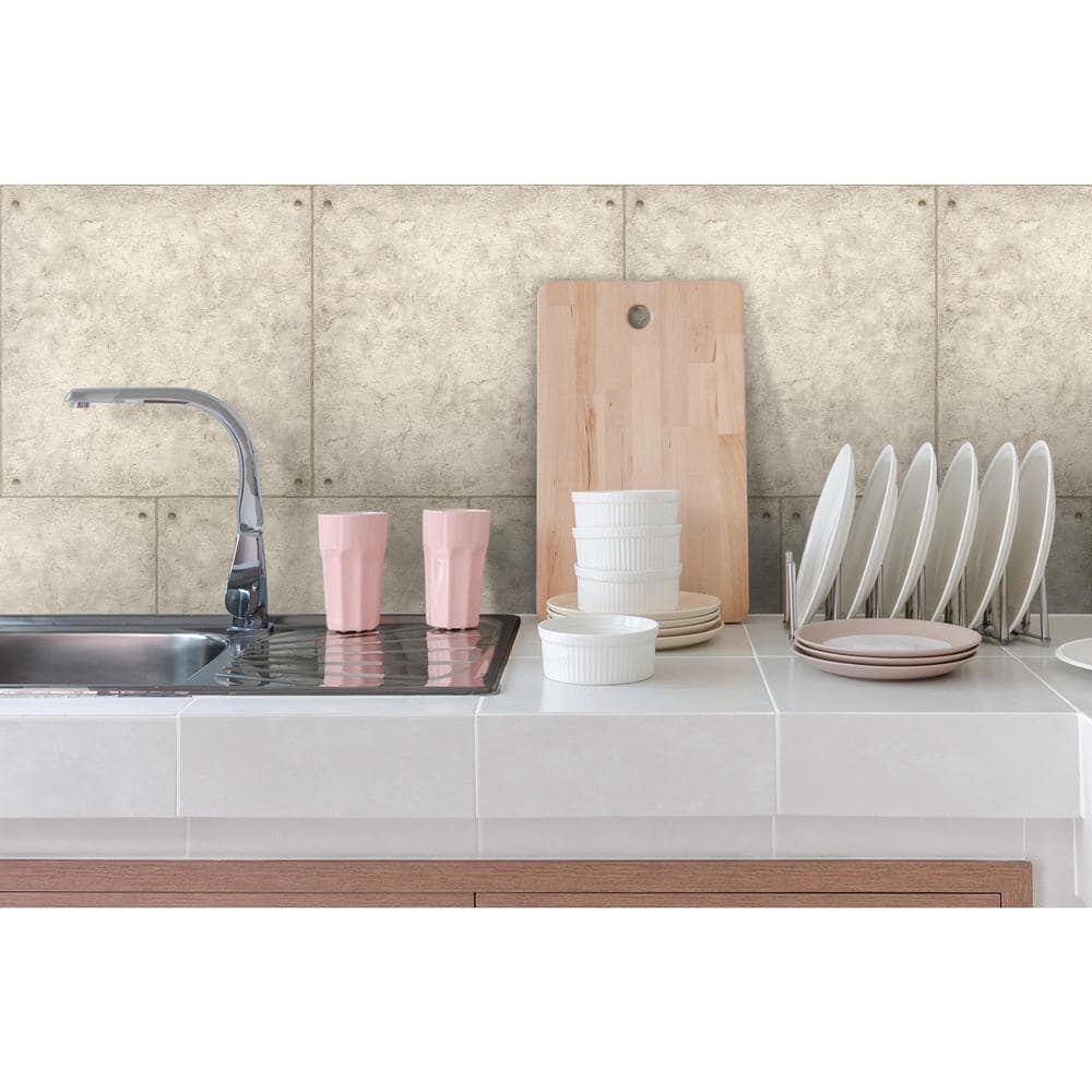 Gray Cement Peel and Stick Wallpaper Roll