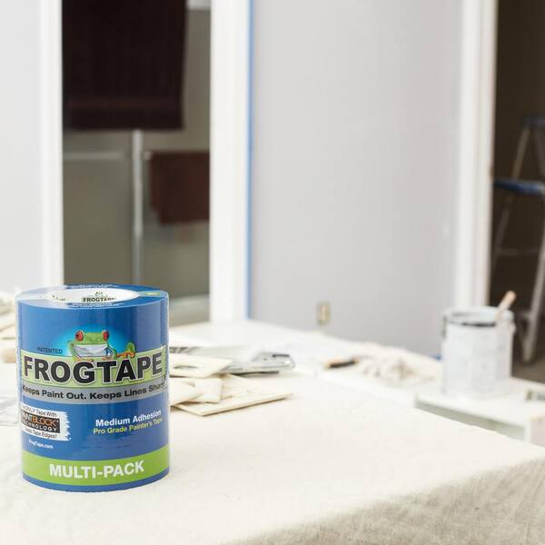 FrogTape Pro Grade 1.41 in. x 60 yds. Blue Painter's Tape with PaintBlock  (6-Pack) 242750 - The Home Depot