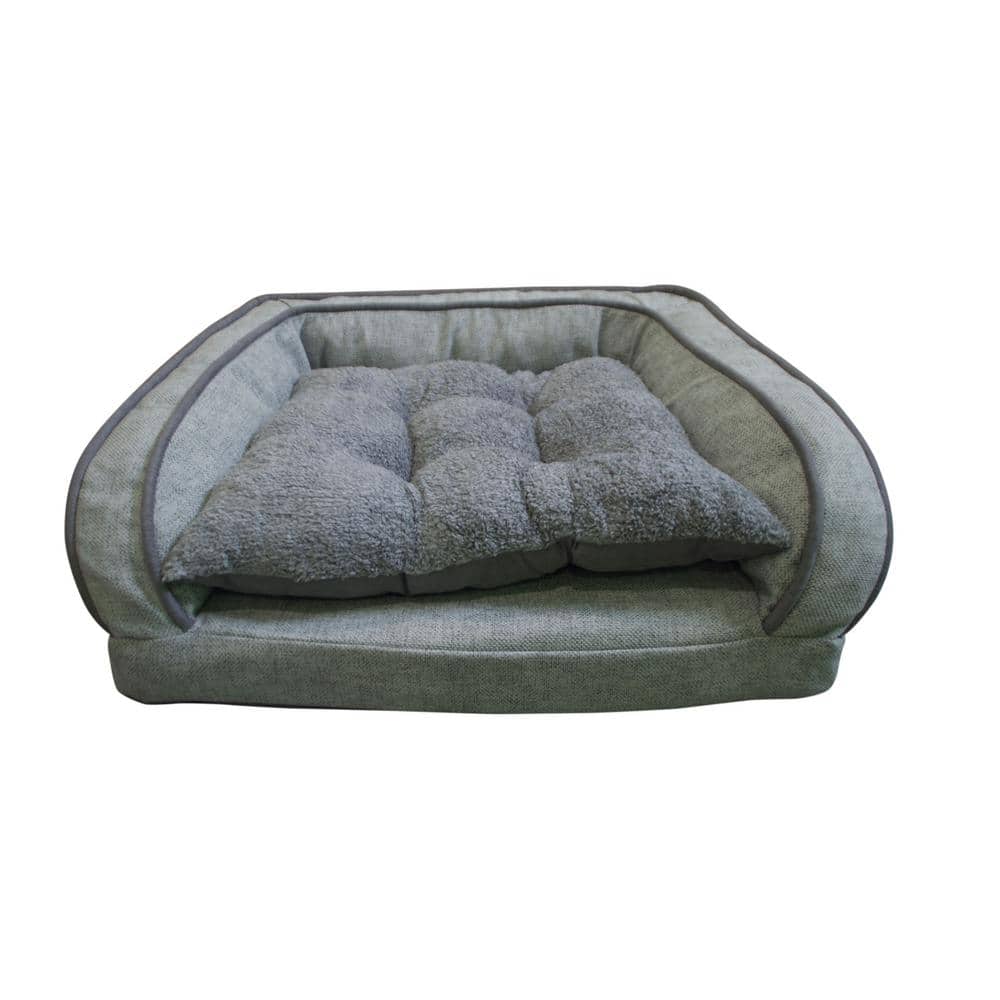 Premium Sofa Bed With Cushion Light Gray