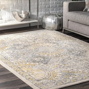 Minta Modern Persian 5 ft. x 8 ft. Gold Area Rug