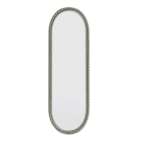 Silver 15.75 in. W x 47.25 in. H Arch Metal Framed Mirror