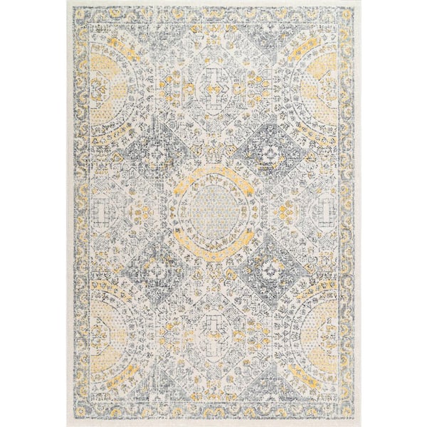 nuLOOM Minta Modern Persian 10 ft. x 14 ft. Gold Area Rug